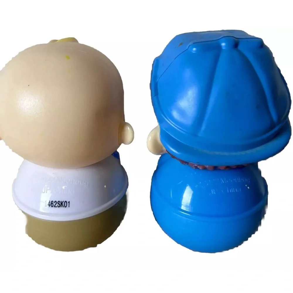 Weebles Cocomelon JJ and Tom Tom Lot Of 2 You Tube Children’s Toy Rolly